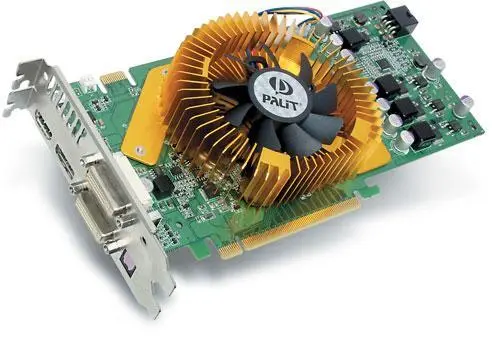 Ускоритель трехмерной графики Palit GeForce 9600GT Sonic предусматривает вывод - фото 37