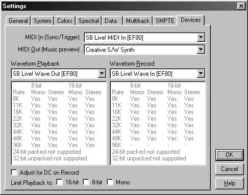 Рис 117 Вкладка Devices диалогового окна Settings В верхней части этой - фото 17