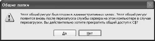 Рис 310Предупреждение при остановке административного общего ресурса - фото 59