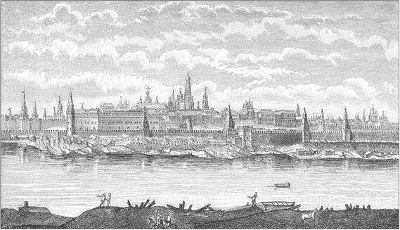 Московский Кремль в начале XVIII ст С гравюры Бликланда XVIII в Уезжая из - фото 66