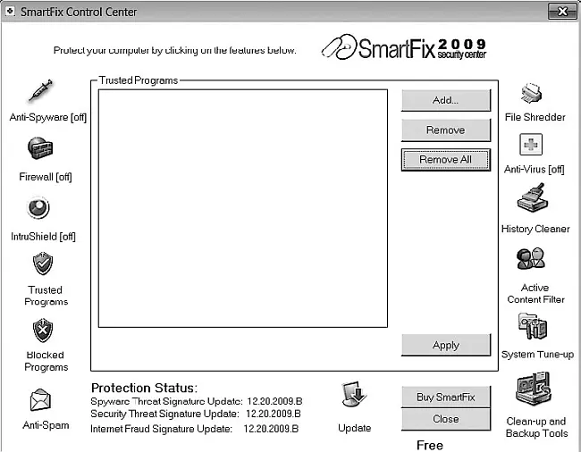 Рис 113Программа SmartFix Security Center 2009 SpeederXP Производитель - фото 13