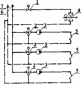 Рис 7 Принципиальная схема отопления 1 задвижка с электроприводом 2 - фото 7
