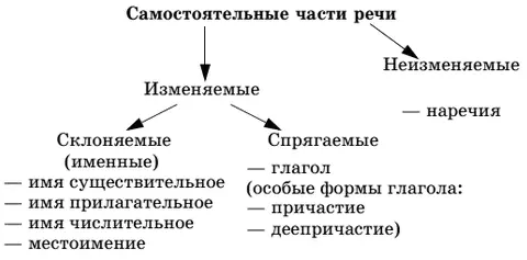 Критерии выделения частей речи общее значение морфологические признаки - фото 2