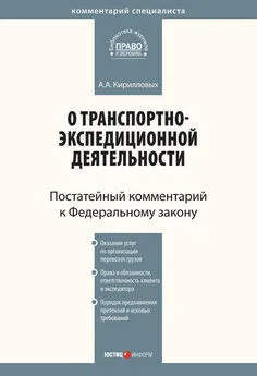 Андрей Кирилловых - Комментарий к Федеральному закону от 30 июня 2003 г. №87-ФЗ «О транспортно-экспедиционной деятельности» (постатейный)