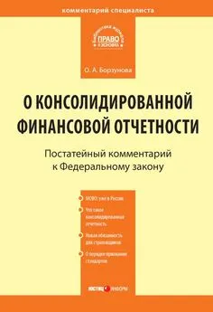 Ольга Борзунова - Комментарий к Федеральному закону от 27 июля 2010 г. № 208-ФЗ «О консолидированной финансовой отчетности» (постатейный)