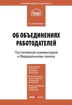 Андрей Кирилловых - Комментарий к Федеральному закону от 27 ноября 2002 г. №156-ФЗ «Об объединениях работодателей» (постатейный)