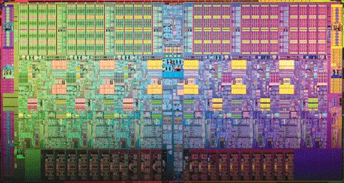 Радужная феерия высоких технологий кристалл Intel Core i7 980X крупным планом - фото 60