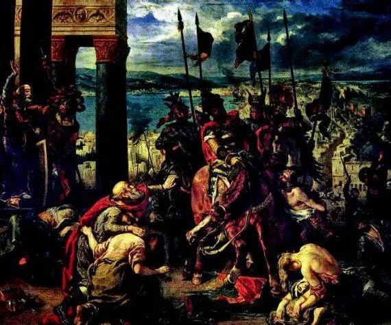 Эжен Делакруа Взятие крестоносцами Константинополя 13 апреля 1204 года Утром - фото 19
