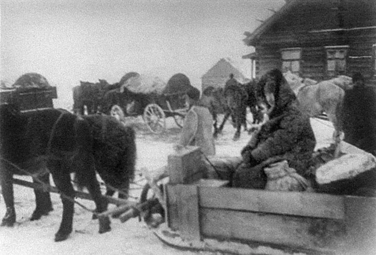 Немецкие обозы Зима 19411942 гг Можно говорить о том что в конце января - фото 29