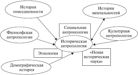 Рис 21 Междисциплинарность исторической антропологии Историческая - фото 5