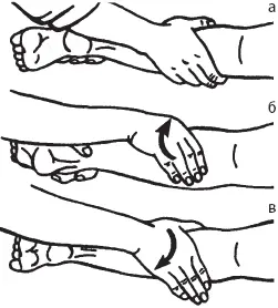 Рис 37 Поперечное разминание одной рукой а фаза фиксации б фаза - фото 46