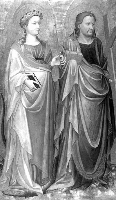 Виоланта Висконти в образе святой с братом Лайонел Антверпенский родился в - фото 12