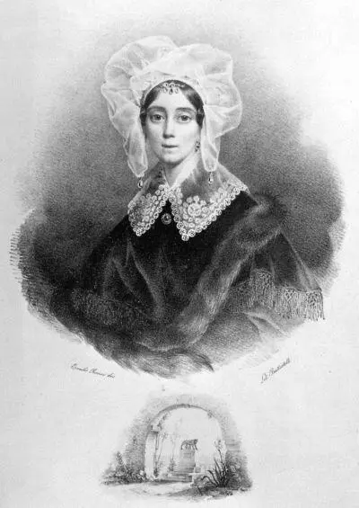 Княгиня ЗА Волконская Гравюра Э Росси 1830е гг Римская вилла Волконской - фото 9
