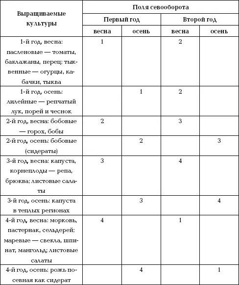 Если нет возможности разделить участок на 4 части можно для начала ввести - фото 19