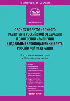 Анна Белицкая - Комментарий к Федеральному закону от 3 декабря 2011 года № 392-ФЗ «О зонах территориального развития в Российской Федерации и о внесении изменений в отдельные законодательные акты Российской Федерации» (постатейный)