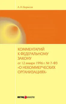 Александр Борисов - Комментарий к Федеральному закону от 12 января 1996 г. №7-ФЗ «О некоммерческих организациях» (постатейный)