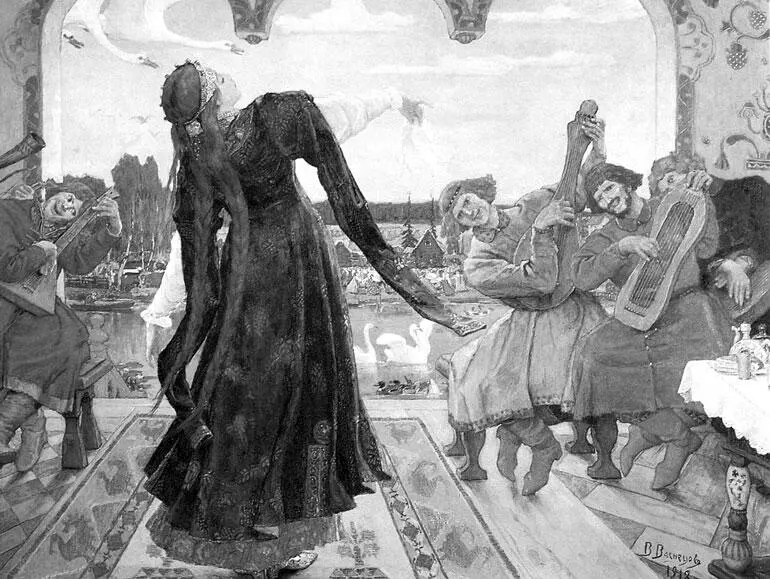 ВМ Васнецов Царевналягушка А вот как думаете отчего на празднике в царском - фото 3