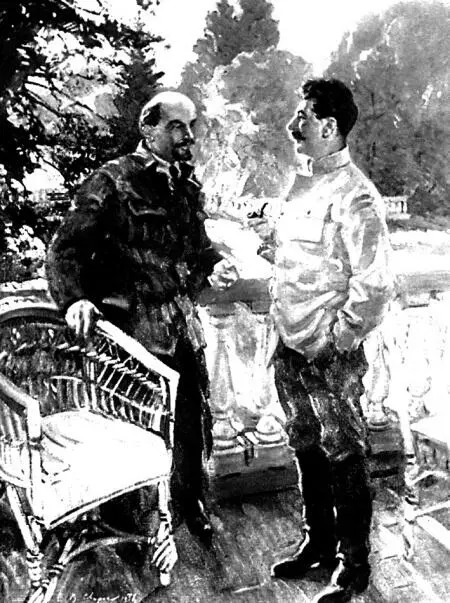 Ленин и Сталин в Горках Картина ВС Сварога В Ильич действительно - фото 39