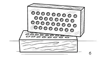 Рис 7 Лицевой кирпич а гладкий щелевой б рифленый пустотелый Лицевой - фото 13