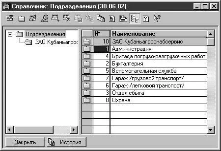 Рис 223 Диалоговое окно справочника Подразделения Справочник вызывается - фото 45