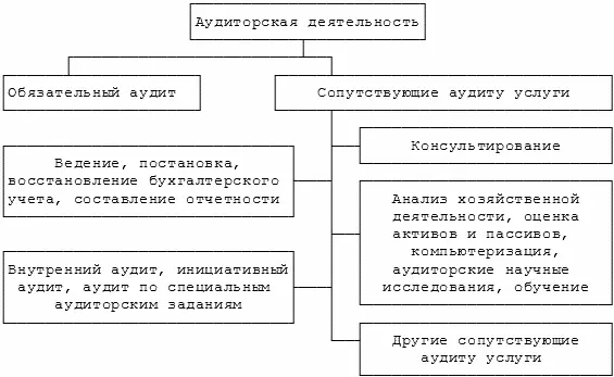 Рис 11 Общая классификация аудиторской деятельности в России Федеральный - фото 1