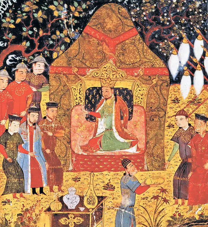 Чингисхана провозглашают великим ханом Персидская миниатюра XIIIIV в в - фото 13
