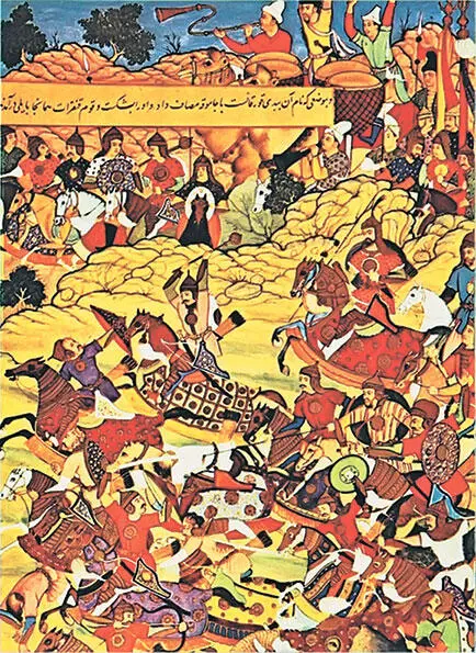 Монгольская конница Персидская миниатюра XVI в Монголы и Вермахт - фото 20