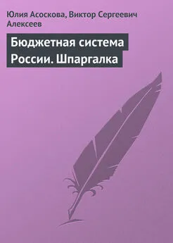 Юлия Асоскова - Бюджетная система России. Шпаргалка