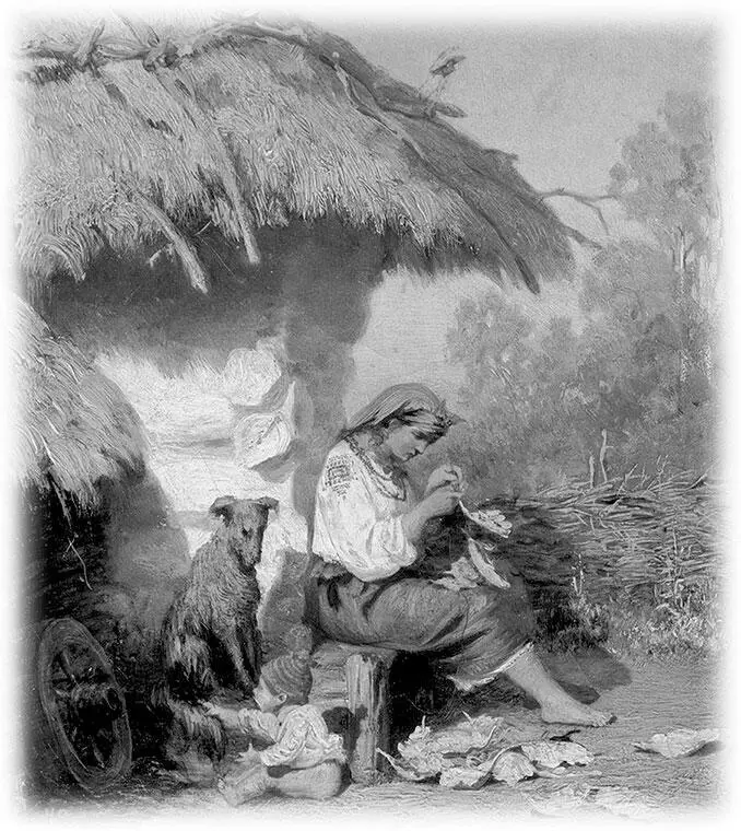 ГИ Семирадский Сельская идиллия 1886 Это Арсени жена Анна тихо - фото 27