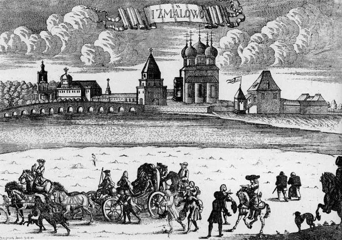 Село Измайлово Гравюра И Зубова 1720 г Дедушка русского флота Франц - фото 12