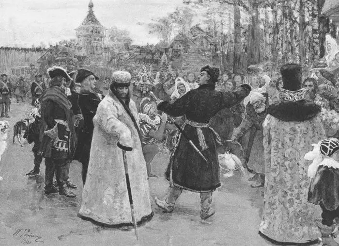 Приезд царей Иоанна и Петра Алексеевичей на Семеновский потешный двор в - фото 22