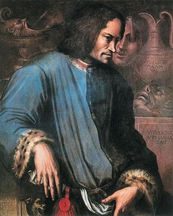 Дж Вазари Портрет Лоренцо Медичи Ок 1534 г Галерея Уффици Флоренция - фото 5