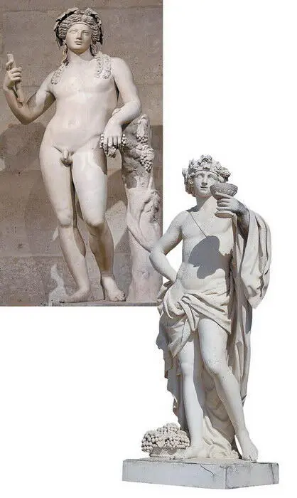 Слева Дионис Вакх Рим II в н э Лувр Париж Эта статуя попала в музей в - фото 22