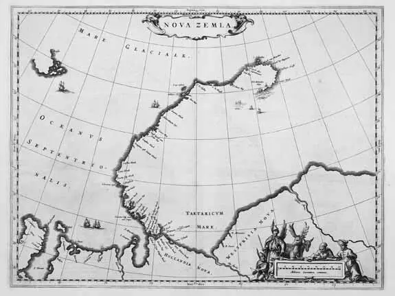 3 Иоан Блау Nova Zemla 1650 Карта Новой Земли по Баренцу из атласа Блау - фото 3