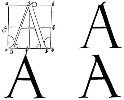 Построение буквы А латинского шрифта Сделай сначала букву А следующим образом - фото 36