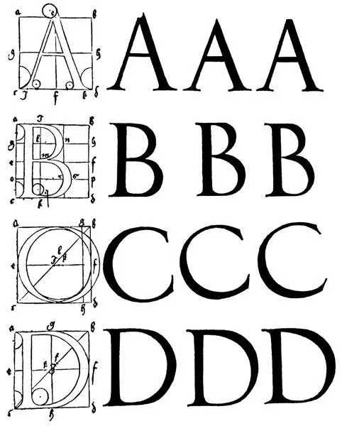 Буквы латинского шрифта Старую текстуру писали некогда следующим образом - фото 37
