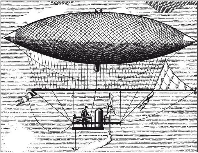 Дирижабль с паровым двигателем А Жиффара 1852 г Современные дирижабли - фото 91