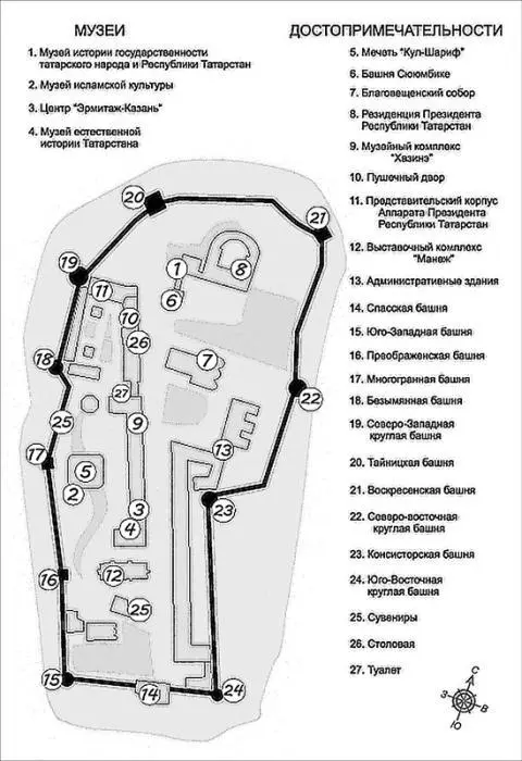 Карта Казанского кремля и его основных объектов В начале XX века на ключ - фото 27