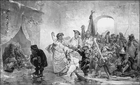 Ледяной дом Художник ВИ Якоби 1878 г Императрица Анна Иоанновнасмогла - фото 25