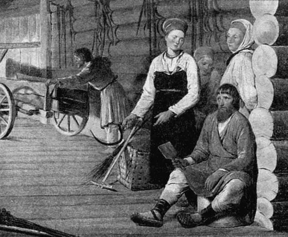 Гумно Фрагмент Художник АГ Венецианов 18221823 гг Окончательное - фото 30