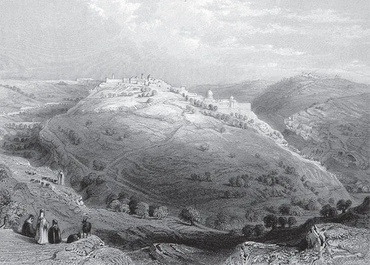 Вид на Иерусалим и Сион с горы Злого Совета Дорога в Вифлеем Дорога наша за - фото 16
