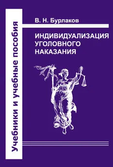 Владимир Бурлаков - Индивидуализация уголовного наказания. Закон, теория, судебная практика