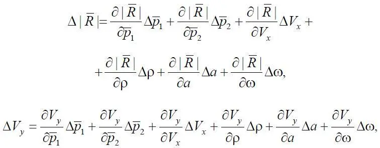 где Δ V x Δρ Δ a и Δω инструментальные погрешности измерения входных - фото 180