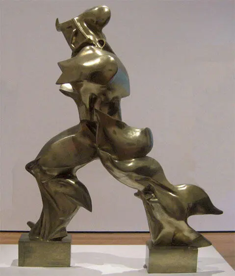 Абстракционизм Боччиони Шагающая фигура 1913 бронза Абстракционизм - фото 2