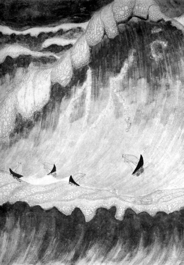 Каватина Море катит волны перисто взлетает Солнца шар огромный ветер - фото 2