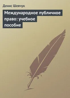 Денис Шевчук - Международное публичное право: учебное пособие