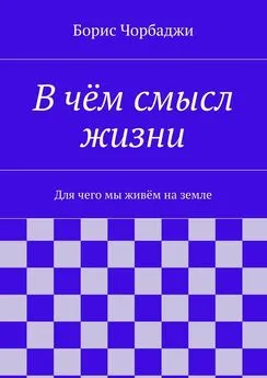 Борис Чорбаджи - В чём смысл жизни