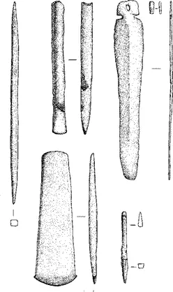 Сокровища меднокаменного века бронзовые изделия из погребения Наконец сразу - фото 21