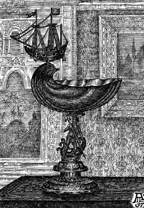 Ваза Нептун в кабинете Великого магистра Замковая кирха Мой юный брат - фото 47