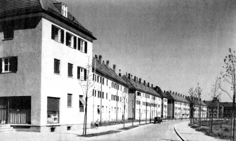 Новые жилые дома в Аугсбурге 1937 Набросок проекта памятника посвященного - фото 35